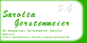 sarolta gerstenmeier business card